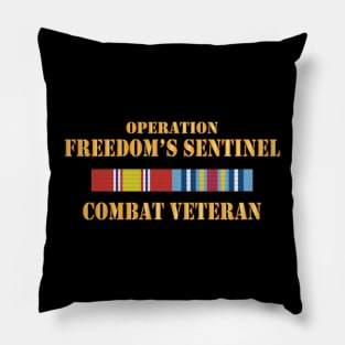 Operation Freedom’s Sentinel (OFS) SVC Bar  - Combat Veteran X 300 Pillow