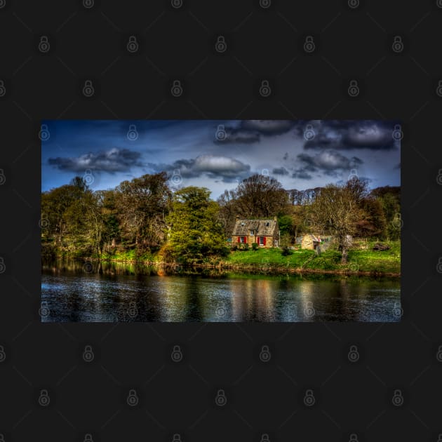 Cottage Along The River Tyne At Hexham by axp7884