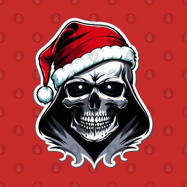 Christmas skull by BYVIKTOR