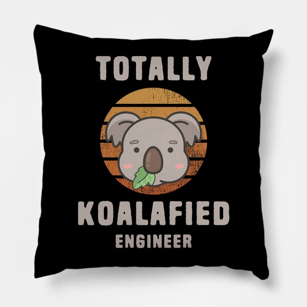 Koala Pun Koalafied Engineer Pillow by Shirts That Bangs