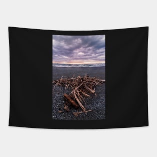 Driftwood at Sunset Tapestry