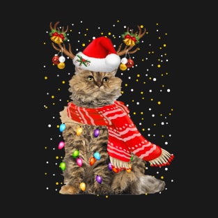 Selkirk Rex Cat Christmas T-Shirt