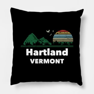 Mountain Sunset Flying Birds Outdoor Hartland Vermont Pillow