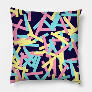 Happy Colorful Festive Confetti Party Pillow