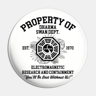 Property of Dharma Swan Department Pin