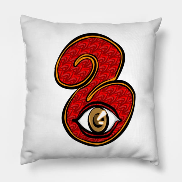 Alphabetoon #26 Pillow by Leo Pringadhy