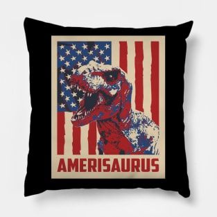 Amerisaurus 4th Of July Pillow