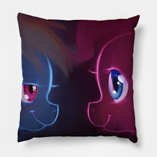 Blue and Pink Pillow