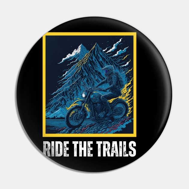 Motocross Trails Pin by Golden Eagle Design Studio