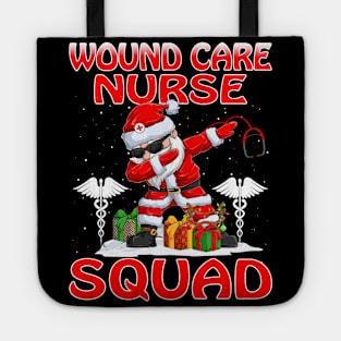 Christmas Wound Care Nurse Squad Reindeer Pajama Dabing Santa Tote