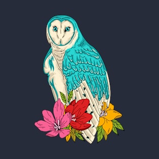 Owl Blue Ocean T-Shirt