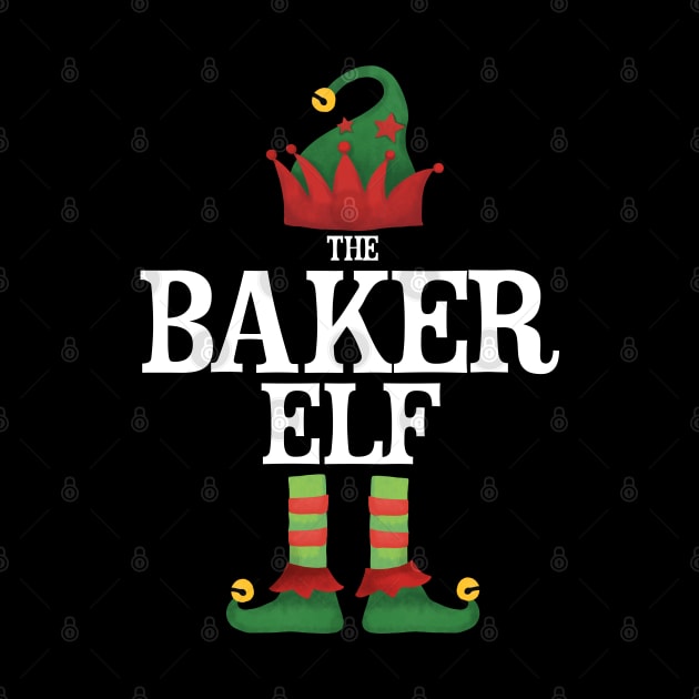 Baker Elf Matching Family Group Christmas Party Pajamas by uglygiftideas