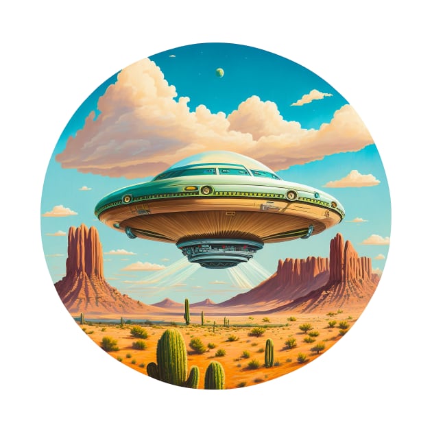 Desert View UFO by TheJadeCat