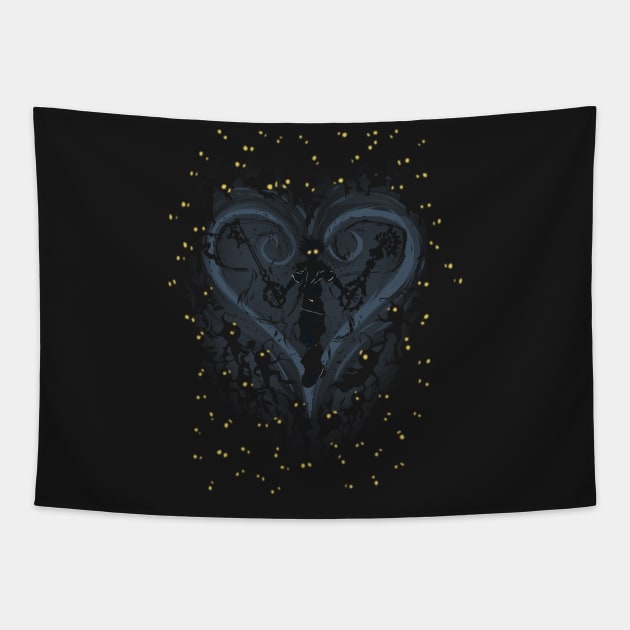 kingdom hearts Darkness Tapestry by Melroune