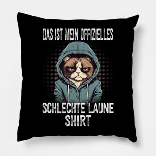 Lustiger Spruch Katze Sarkasmus Schlechte Laune Pillow