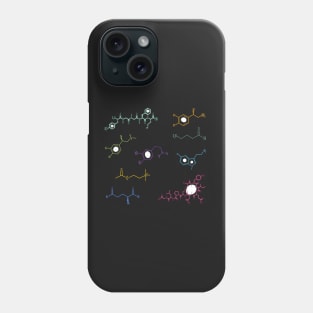 Neurotransmitters Happy Chemicals Sticker Sheet Phone Case