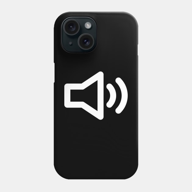 Speaker Icon on a T-Shirt Phone Case by ExtraMedium