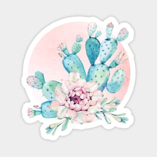 Rose Gold Succulent Sunshine II Magnet