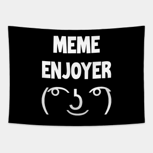 Meme Enjoyer Funny Unicode Emoji Tapestry