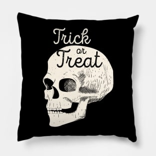 Halloween Skull Trick or Treat (White) [HT] Pillow