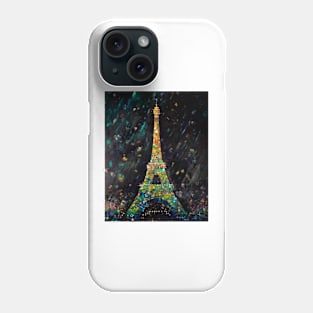 Rain in the night Paris Phone Case