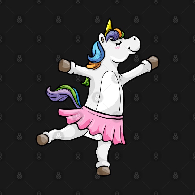 Unicorn as Ballerina with Skirt by Markus Schnabel