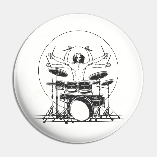 Vitruvian man parody of playing the drums for drummers funny Pin by Emart