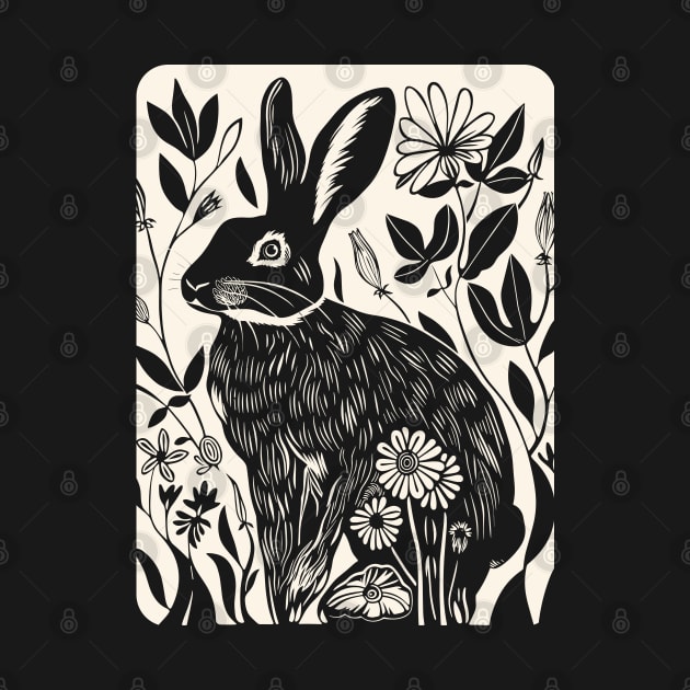 Easter Rabbit Flowers Nature Bunny Lovers by Apocatnipse Meow