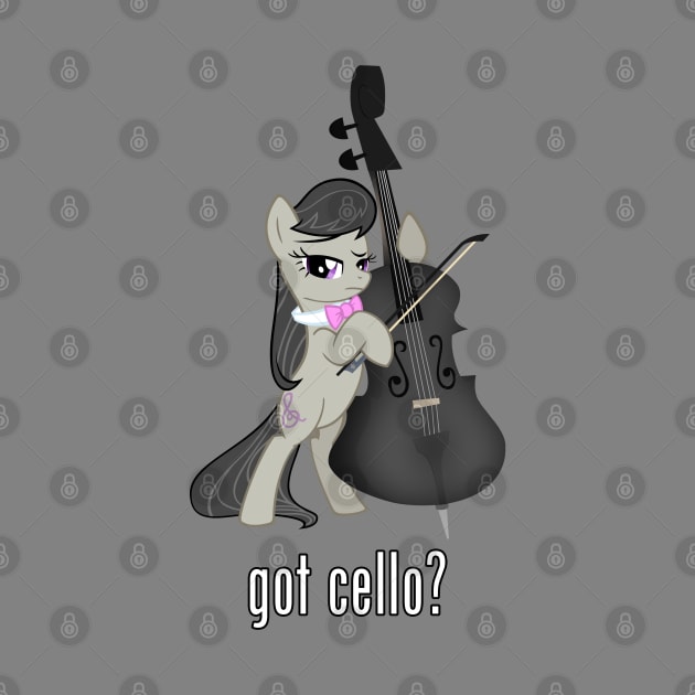 Got Cello? (Black) by Brony Designs