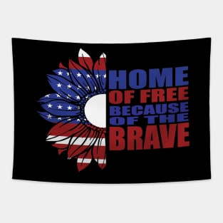 Home of free because of the brave Tapestry