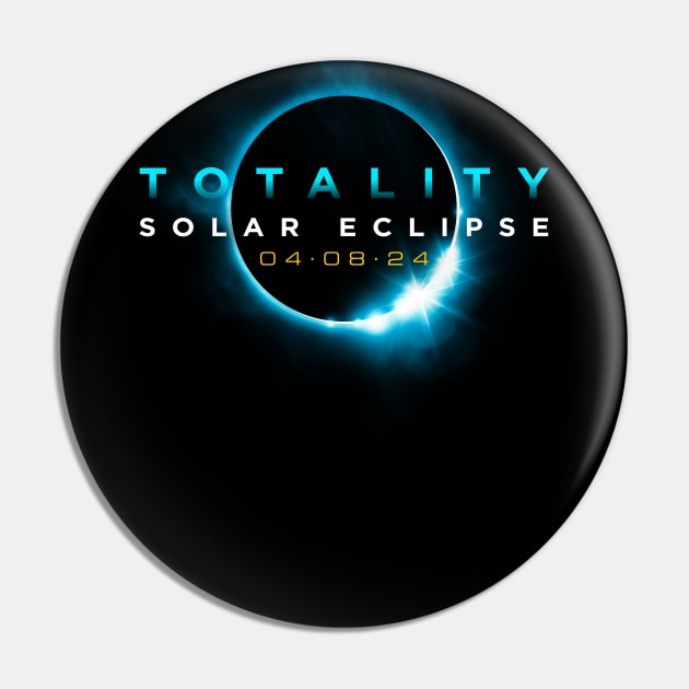 North American Total Solar Eclipse 2024 Totality 04.08.24 graphic Pin by Vector Deluxe