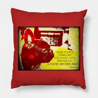 I Chase My Dreams Pillow