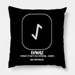 The nordic rune Ehwaz Pillow