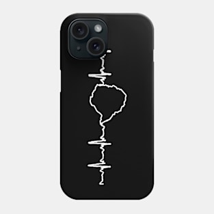 White Zimbabwe heartbeat Phone Case