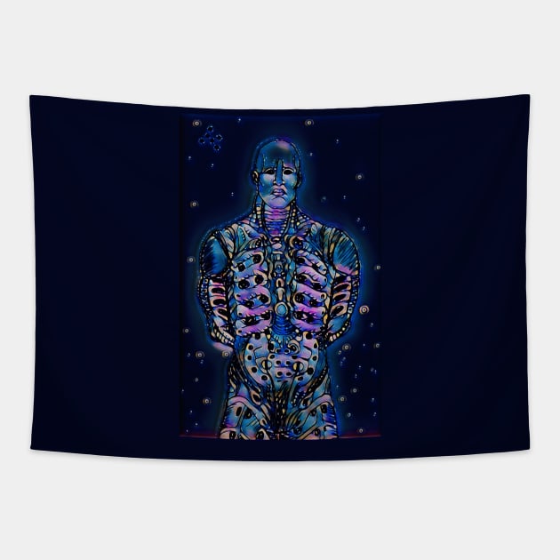 Galaxy Furious God Tapestry by Studio Yutani