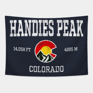 Handies Peak Colorado 14ers Vintage Athletic Mountains Tapestry