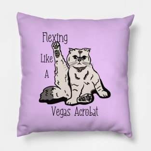 Karma Cat Vegas Acrobat Pillow