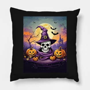 Halloween Scene Pillow