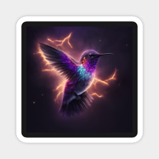 Fantasy Hummingbird and Lightning Magnet