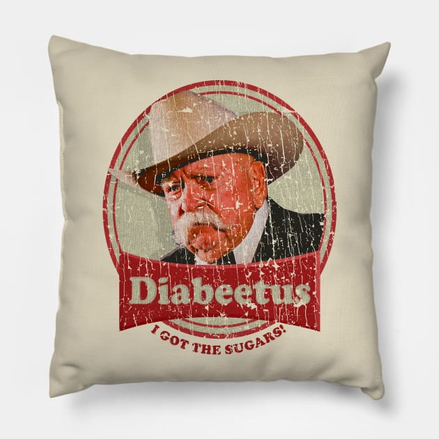 RETRO STYLE - DIABEETUS I GOT THE SUGARS! Pillow by MZ212