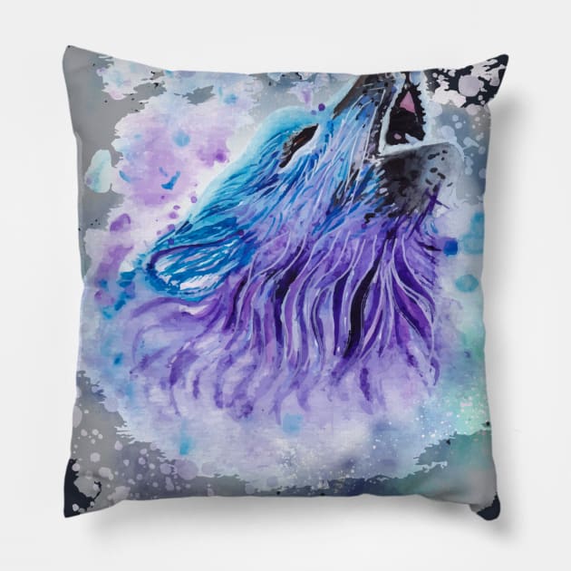 Wolf Wilde Life Pillow by attire zone