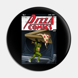 Pizza Comics - Featuring Michelangelo Pin