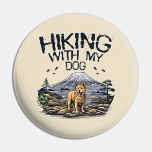 Hiking With My Dog Pin