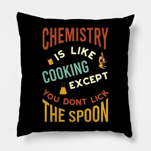 Funny Chemistry is Like Cooking Pillow by whyitsme