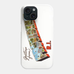 Greetings from Providence Rhode Island Phone Case