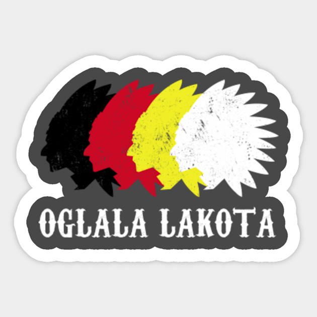 Oglala Lakota Sioux Nation Flag Native American Sioux Oglala Lakota Aufkleber Teepublic De