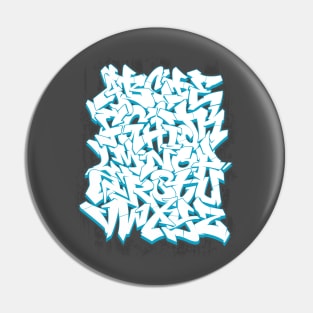 Daiso AZ Tee - Graffiti Alphabet - Sticker