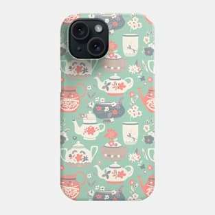 Tea time Japanese relax pastel tints Phone Case