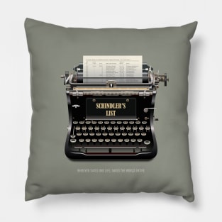 Schindlers List - Alternative Movie Poster Pillow