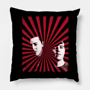 Tears For Fears 80s white Pillow